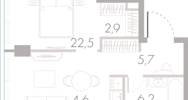 Студия, 41&nbsp;м²
