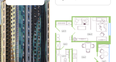 1-к. квартира, 45&nbsp;м²