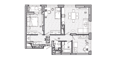 3-к. квартира, 71&nbsp;м²