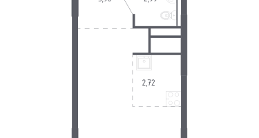 Студия, 21&nbsp;м²