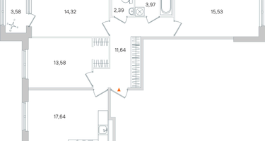 3-к. квартира, 80&nbsp;м²