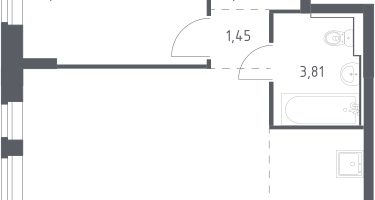 Студия, 40&nbsp;м²