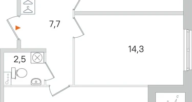 2-к. квартира, 64&nbsp;м²