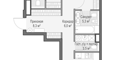 2-к. квартира, 92&nbsp;м²