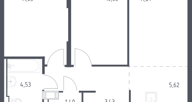 Студия, 51&nbsp;м²