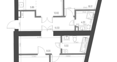 4-к. квартира, 94 м²