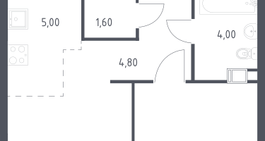 Студия, 34&nbsp;м²