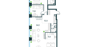 6-к. квартира, 181&nbsp;м²