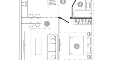 2-к. квартира, 48 м²