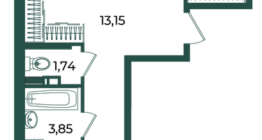 2-к. квартира, 65&nbsp;м²