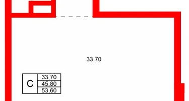 Студия, 53 м²