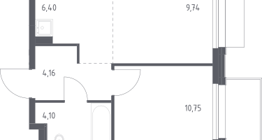 Студия, 35&nbsp;м²