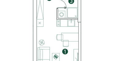 Студия, 26&nbsp;м²