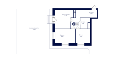 2-к. квартира, 59&nbsp;м²