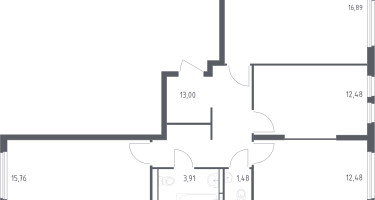 3-к. квартира, 75&nbsp;м²
