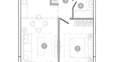 2-к. квартира, 46&nbsp;м²
