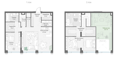 3-к. квартира, 149&nbsp;м²