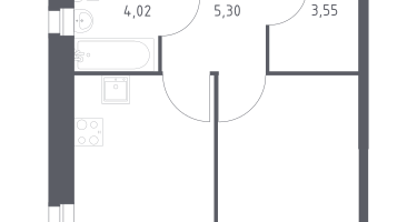 1-к. квартира, 41&nbsp;м²