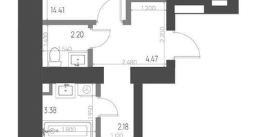 2-к. квартира, 51&nbsp;м²