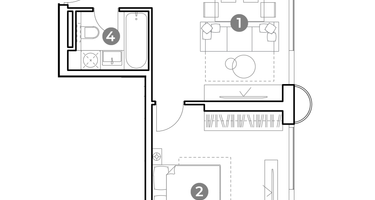 2-к. квартира, 46&nbsp;м²