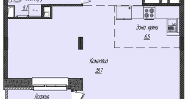 Студия, 51&nbsp;м²