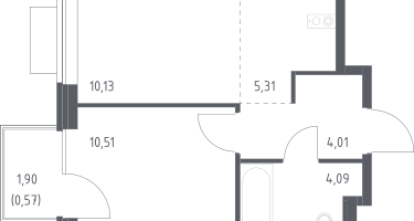 Студия, 34&nbsp;м²