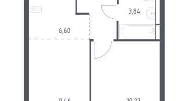 Студия, 34&nbsp;м²