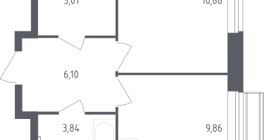 1-к. квартира, 35&nbsp;м²