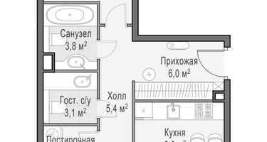 3-к. квартира, 66&nbsp;м²