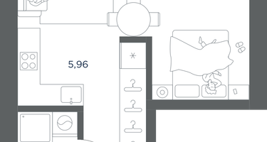 1-к. квартира, 29&nbsp;м²