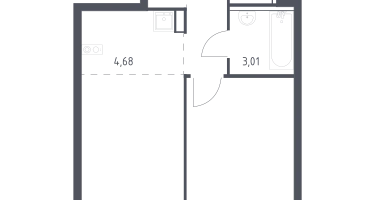 Студия, 44&nbsp;м²