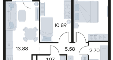 2-к. квартира, 48 м²