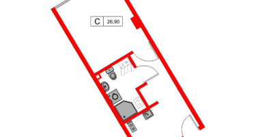 Студия, 26 м²