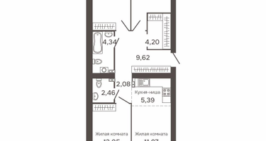 4-к. квартира, 79&nbsp;м²