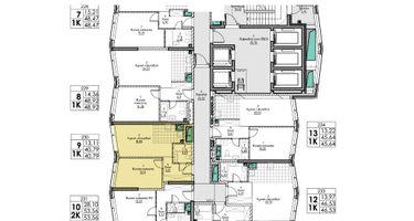 1-к. квартира, 40 м²
