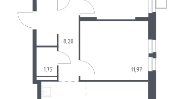 Студия, 54&nbsp;м²