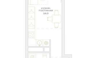 Студия, 24&nbsp;м²