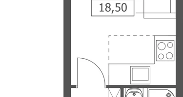 Студия, 18&nbsp;м²