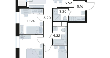 3-к. квартира, 79&nbsp;м²
