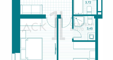 2-к. квартира, 58&nbsp;м²