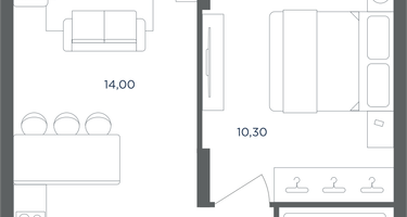 2-к. квартира, 36&nbsp;м²