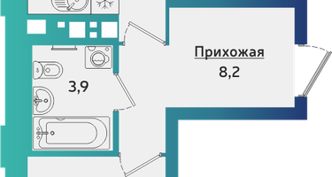 2-к. квартира, 50 м²