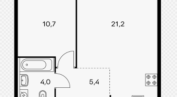 2-к. квартира, 40&nbsp;м²