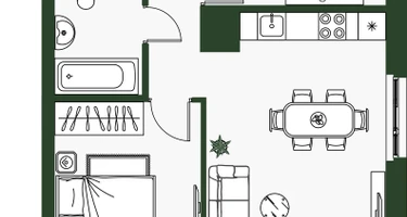 2-к. квартира, 55&nbsp;м²