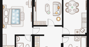 2-к. квартира, 62&nbsp;м²