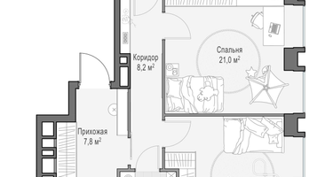 3-к. квартира, 147 м²