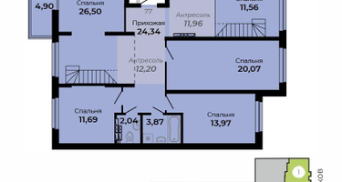 5-к. квартира, 159&nbsp;м²