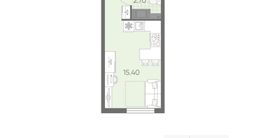 Студия, 21&nbsp;м²