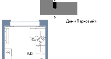 Студия, 21&nbsp;м²