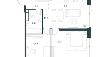 3-к. квартира, 67 м²